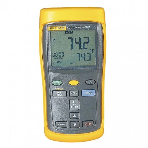 Thiết bị đo nhiệt độ Fluke 52-2 (Type J, K, T, E,N, R)
